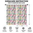 thumbnail image 2 of Blackout Kids Curtains,Pioneer Flower Floral Print Pattern Childrens Insulated Curtains Set Of 2,Bedroom Essentials,Toddler Room Decor 42"x84", 2 of 5