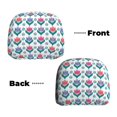 thumbnail image 6 of Kdxio Tulips Flowers Pattern Print 2 Piece Car Head Rest Covers Set Auto Front/Rear Seats Headrest Cover Universal Fit Most Cars,Sedan, SUV, 6 of 9