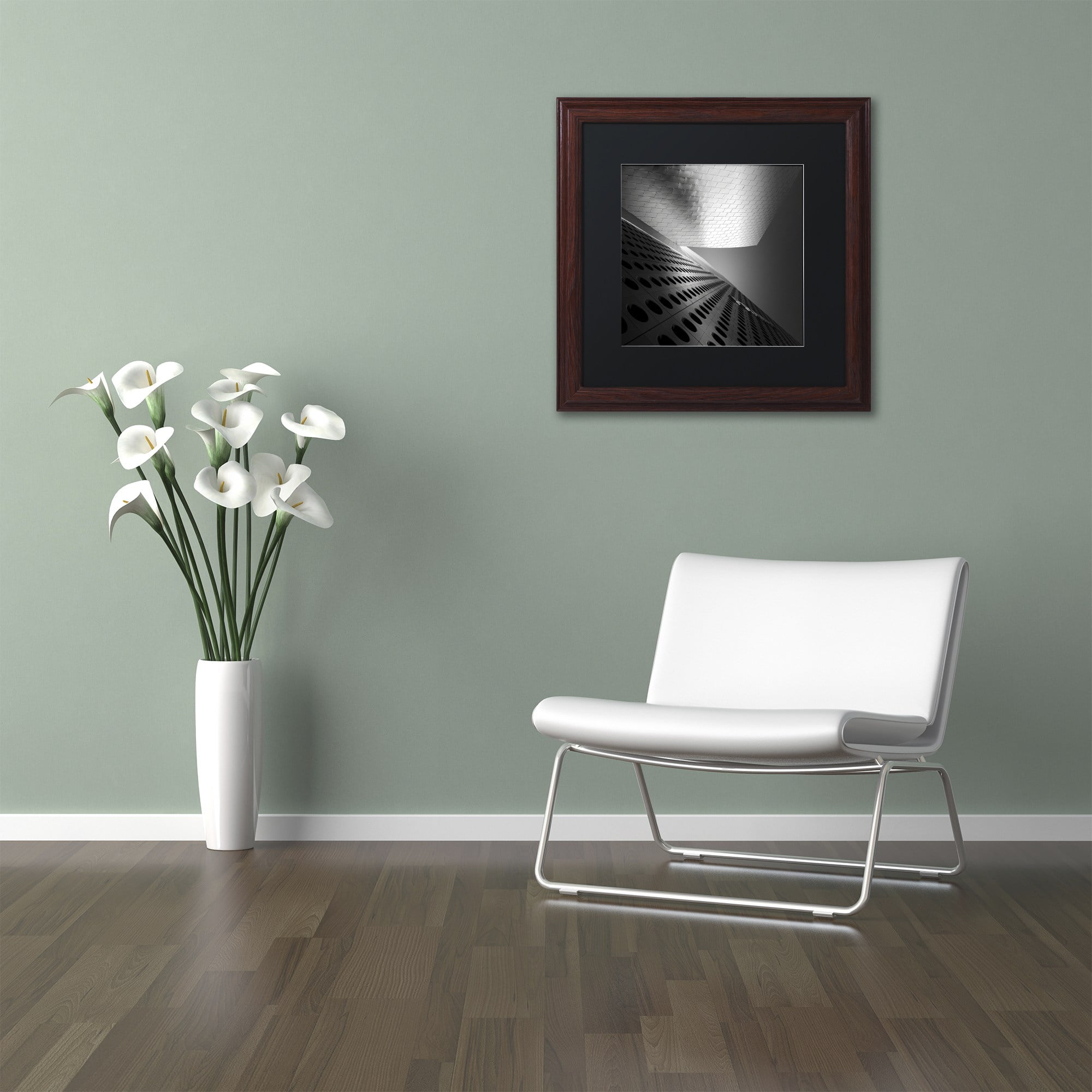 Trademark Fine Art "Prada" Canvas Art by Dave MacVicar, Black Matte, Wood Frame