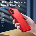 thumbnail image 5 of Ancove for Samsung Galaxy A14 5G Phone Case with [Tempered Glass Screen Protector], Military Grade Shockproof Heavy Duty Rugged Shockproof Protective Case for Galaxy A14 5G,Red+Rose, 5 of 7