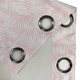 thumbnail image 4 of Ambesonne Leaves Grommet Curtain, Rose Aloha Leaf Botanical, 50"x108", Rose and White, 4 of 5