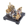 thumbnail image 3 of Retrol SE-01 Steam Engine with Horizontal Boiler DIY Kit, Full Metal Beam Engine Steam with Flying Ball Centrifugal Speed Regulator, Science Education Gift for Adults, 3 of 9