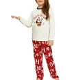 thumbnail image 3 of Nituyy Family Christmas Pajamas Set Xmas Letter Print Sleepwear Pjs Nightwear, 3 of 5