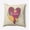 Pink, variant on 18" x 18" Simply Daisy Love And Roses Polyester Accent Pillow, Teal Qty 1