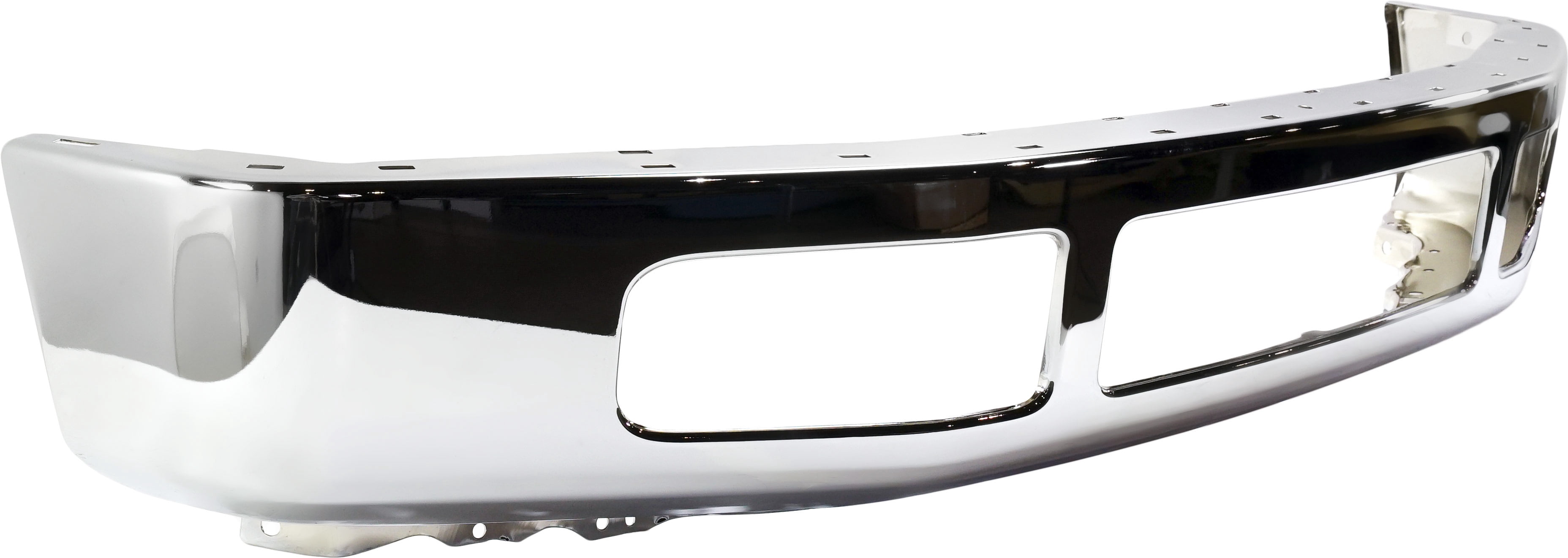 FRONT BUMPER Compatible with FORD F-250 SUPER DUTY/F-350 SUPER DUTY 2008-2010 Chrome Steel with Moulding Pad Holes