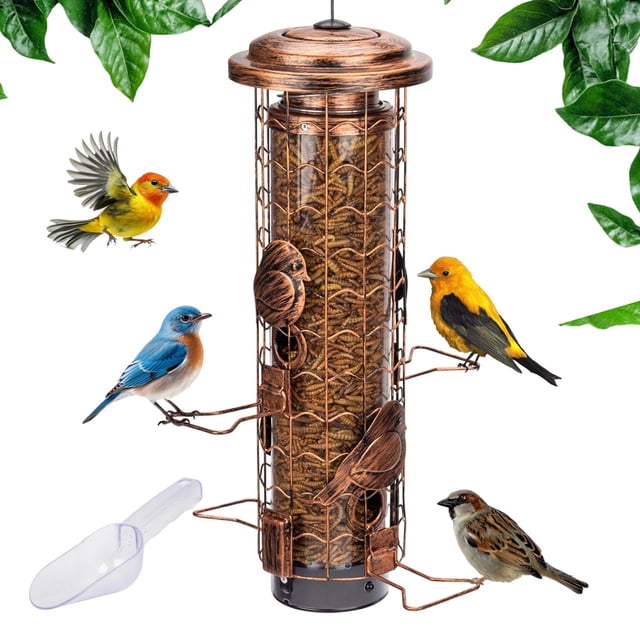 Comedero para Aves CASADIA NEST a Prueba de Ardillas, Capacidad de 3 lb