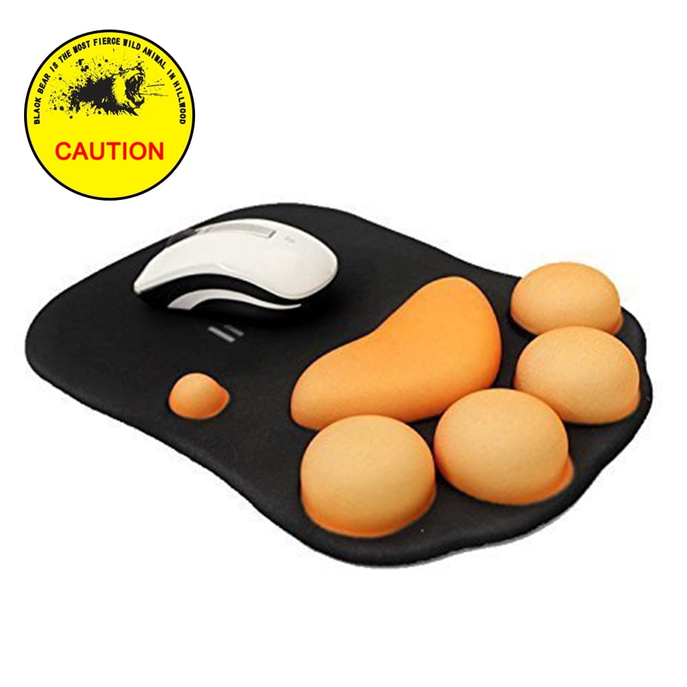Cat Paw Mouse Pad with Wrist Support, Soft Silicone Wrist Rests & Wrist