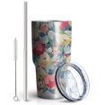 thumbnail image 2 of 30oz Pioneer Flower Tumblers Stainless Steel Tumbler with Lid and Straw,Vacuum Insulated Double Wall Travel Tumbler Cups Mug with Cleaning Brush for Coffee,Tea, 2 of 7
