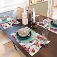 thumbnail image 6 of Placemats Set Of 4 / 6, Wine Print No.J91 Placemats For Dining Table Indoor/Outdoors Heat Resistant Washable Placemats 18" X 12", 6 of 8