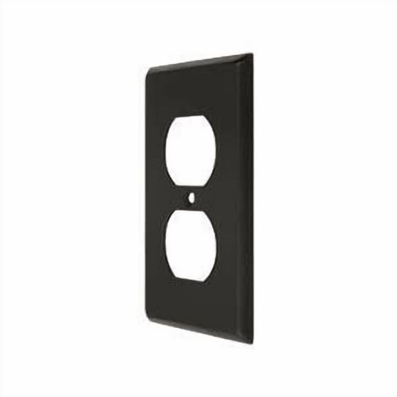 Single Duplex Outlet Transitional Switch Plate - Oil-rubbed Bronze