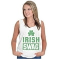 thumbnail image 4 of Irish Swag St Patrick's Day Shamrock Plus Size Graphic Tank Top Brisco Brands 2X, 4 of 5