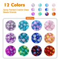 thumbnail image 2 of 360pcs 12 colors Spray Painted Glass Beads Strands Round Two Tone Mixed color 8mm Hole: 1.3~1.6mm about 30pcs/color 1box, 2 of 6