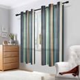 thumbnail image 2 of Yayeee Window Curtains Light Filtering 63"x52" Grommet Panel Pair Home Living Room Decor, Navy Blue Stripes, 2 of 7