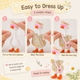 thumbnail image 6 of 4 Set 7inch Desk Goose Outfits, Mini Desktop Goose Clothes Desk Geese Accessories Set for Magnetic Geese Statue For Magnetic Goose Figurine Office Desktop Ornament (B), 6 of 7