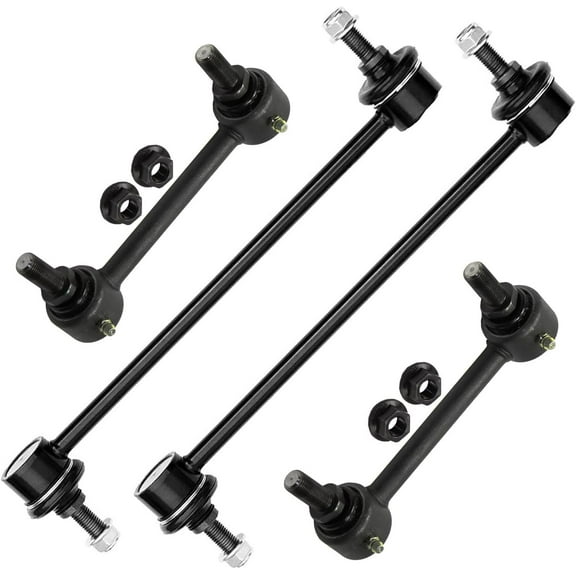 Detroit Axle - 4pc Sway Bars for Ford 2010-2013 Transit Connect Front and Rear Stabilizer Sway Bar End Links 2011 2012 Replacement