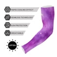thumbnail image 5 of ALAZA Tie Dye Purple UV Sun Protection Arm Sleeves UPF 50+ Compression Cooling Sleeve 1 Pair, 5 of 7
