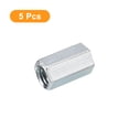 thumbnail image 3 of Unique Bargains M12x16x25mm Coupling Nuts - Galvanized Carbon Steel Hex Threaded Rod Coupler, 5 Count, 3 of 4