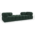 thumbnail image 2 of Meridian Furniture Ames 102" Green Boucle Fabric Upholstered 3pc. Modular Sofa, 2 of 3