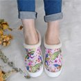 thumbnail image 4 of Zapatos de lona de corte bajo de fondo plano para mujer Zapatillas de algodón antideslizantes planas informales versión perezosa de un pie Wmkox8yii hj789, 4 of 6