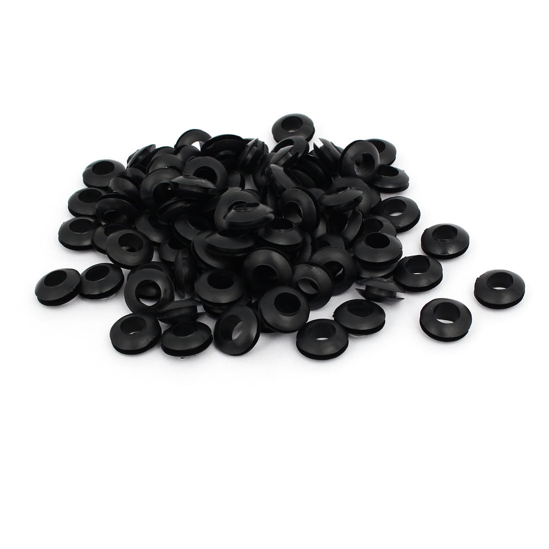 Rubber Ring Sealing Grommet Electrical Wire Gasket Black 8mm Inner Dia