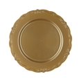 thumbnail image 3 of Disposable Gold Salad Plates, Vintage Party Plates, 120 Pack 7.25" Round Gold Dessert Plastic Plates, Fancy Dinnerware - Posh Setting, 3 of 4