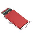 thumbnail image 2 of Aluminum Card Holder Slim Card Case Minimalist Card Wallet Pops Up Card For Men Women (3Pcs), 2 of 5