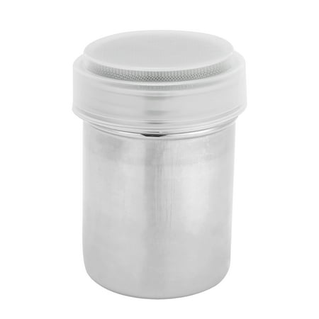

Stainless Steel Chocolate Shaker Icing Flour Cocoa Sugar Cappuccino Sifter + Lid