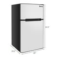 thumbnail image 5 of Mini Fridge, Low Noise Single Door Dorm Refrigerator with Freezer, 2 Door Beverage Refrigerator for Kitchens, Small Apartments, Mini Bars, Offices, Tiny Homes, Cabins and RVs, Q1014, 5 of 9