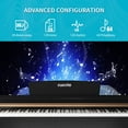 thumbnail image 3 of Cuoote Cu-901 88-Key Weighted Hammer Action Digital Piano with Full-Size Weighted Keys, Multifunctional Piano with 3 Pedals and Bluetooth, Multi-Tone Selection - Black, 3 of 7
