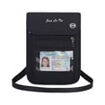 thumbnail image 3 of MORESEC under $5 7Pcs Anti-Theft Passport Pouch,Waterproof RFID Blocking Passport Neck Pouch for Men Women, Secure Travel Wallet for Airplane, Holds Cash Cards Phone, Hidden Chest Bag, 3 of 9