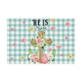 thumbnail image 1 of D 12X18 Inch Linen Easter Placemat With Cross And Egg Pattern Heat Resistant Washable For Dining Table Kitchen Spring Decoration, 1 of 7
