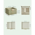 thumbnail image 5 of SONGMICS Caja de Joyas, Caja Joyero de 3 Niveles, Estuche de Joyería, 2 Cajones, Verde Aguacate y Dorado, 5 of 5