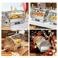 thumbnail image 2 of Ktaxon 9 QT Roll Top Electric Chafing Dishes for Buffet,Stainless Steel Chafing Dish Buffet Set, 2 of 8