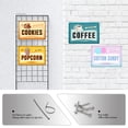 thumbnail image 5 of Funny Cookies Metal Sign Retro Food Snacks Tin Signs Wall Art Poster Wall Decor for Home Bar Kitchen Coffee Corner Playroom Cinema Cafe Restaurant 12x8 Inch Aluminium Hanging Plaque, 5 of 5