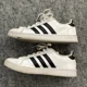 thumbnail image 3 of Adi-das White Leather Sneakers Black Stripes Mens Mixed Sizes -LEFT 8.5 - RIGHT 9, 3 of 6
