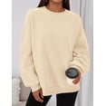 thumbnail image 3 of Buzo PRETTYGARDEN Oversized Cuello Redondo Beige XL, 3 of 6