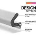 thumbnail image 4 of 19.7 FT Weather Stripping Door Seal,Blocking Light From Doorways,Kerf Weather Stripping for Exterior Door Frame, Soundproof, Insulation, Easy to Install(White), 4 of 9