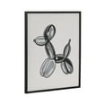thumbnail image 4 of Kate and Laurel Black Bubble Balloon Dog Animal Framed Wall Art by The Creative Bunch Studio, 16x20 Black, Modern Balloon Animal Art for Wall, 4 of 7