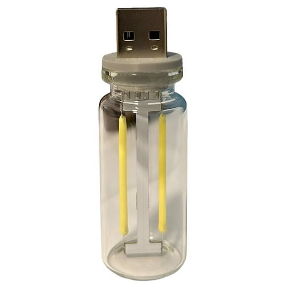 USB Car Interior Atmosphere Lights Plug-in for Bedroom,White Light