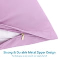 thumbnail image 4 of Unique Bargains 2-Piece Soft Microfiber Pillowcases, King, Lavender, 4 of 8