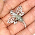 thumbnail image 4 of HOOUN Hollow Dragonfly Chakra Crystal Bead Pendant Wing Gemstone Quartz Jewelry Insect-Lapis Lazuli-1PC (Random Pick), 4 of 8