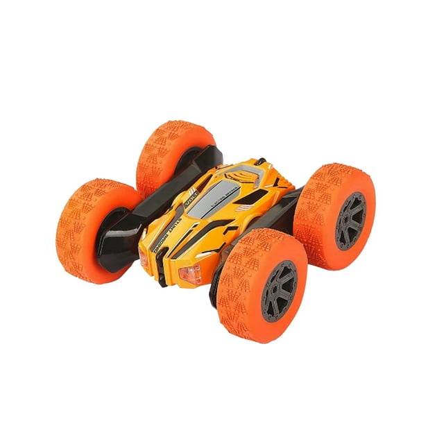 SIYTUAU 24G Remote Control Rc Stunt Car 360° Rotation Double Sided Design Off Road Vehicle Toy Orange Color Kids Electric Car Plastic Material Standard Size Orange