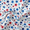 thumbnail image 5 of David Textiles 44" x 2 Yards Poly-Cotton Red White Blue Stars Pre-Cut Fabric, White, 5 of 5