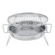 thumbnail image 4 of Stainless Steel Mini BBQ Grill Folding Portable Round Barbecue Stove for Outdoor Camping Patio, 4 of 5