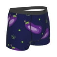 thumbnail image 3 of Balery Eggplant Men's Boxer Briefs, Soft and Breathable Cotton Underwear with nylon Waistband-XX-Large, 3 of 9