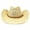 Beige, variant on Western American Cowboy Straw Hat, Retro Summer Prairie Ceremonial