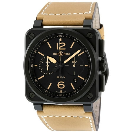 Ross Automatic Watch Bell - Pre-owned Bell and Ross Heritage Automatic Chronograph Men's Watch BR0394-HERI-CE