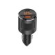 thumbnail image 5 of Cateissary Dual USB Auto Vehicle Car Charger QC 3.0 Adaptador de carga rápida 65W 5V 4.2A de coche con puertos duales USB-A USB-C Electrónica Negro, 5 of 6