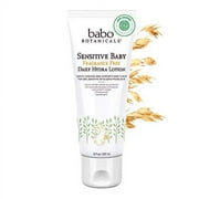 Babo Botanicals Sensitive Baby Fragrance-Free Daily Hydra Lotion - with Colloidal Oatmeal, Shea Butter & Jojoba Oil - EWG Verified, Vegan & Hypoallergenic - 8 fl. oz