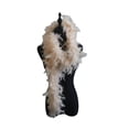 thumbnail image 2 of Bufanda de plumas de pavo ecológicas, tira de plumas de pavo no artificiales, accesorios para disfraces de Halloween, tira de plumas decorativa, 2 of 2